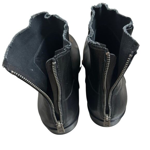 Zadig & Voltaire Romare Leather Ankle Boots Men's Black Size 44 - Picture 7 of 8